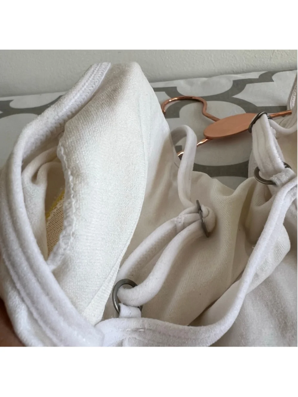 Lucky Brand White Seamless Bralette L